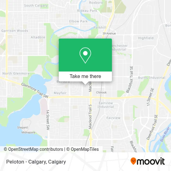 Peloton - Calgary map