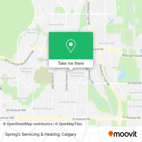 Spring's Servicing & Heating map