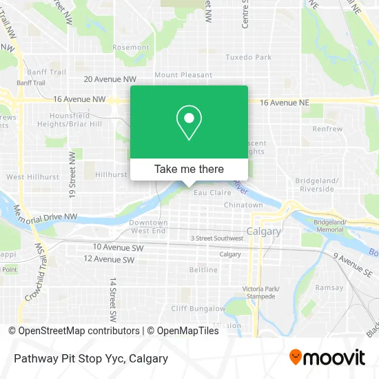 Pathway Pit Stop Yyc map