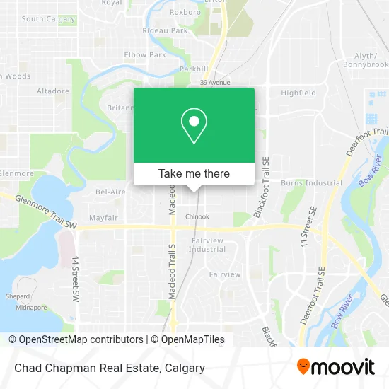 Chad Chapman Real Estate map