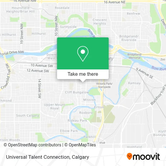 Universal Talent Connection map