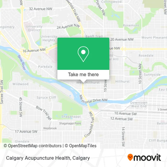 Calgary Acupuncture Health map