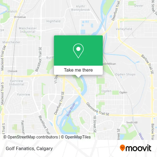 Golf Fanatics map