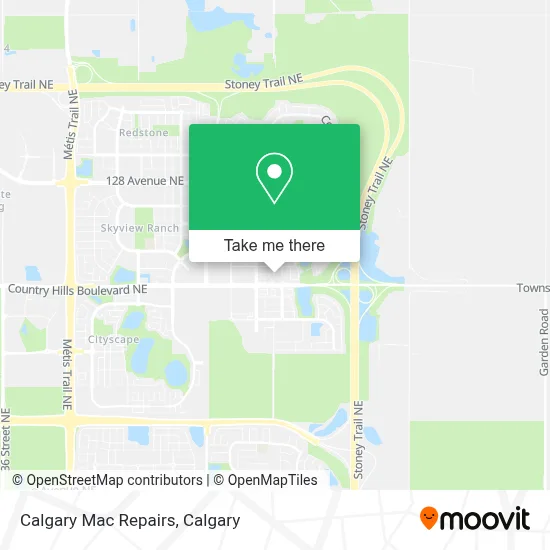 Calgary Mac Repairs map