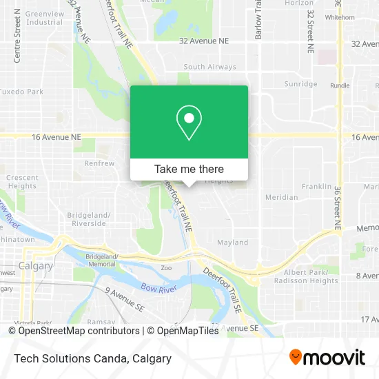 Tech Solutions Canda map