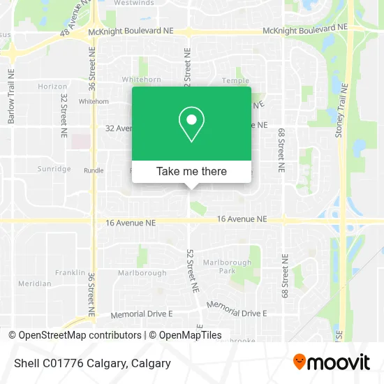Shell C01776 Calgary map