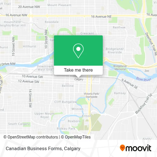 Canadian Business Forms map