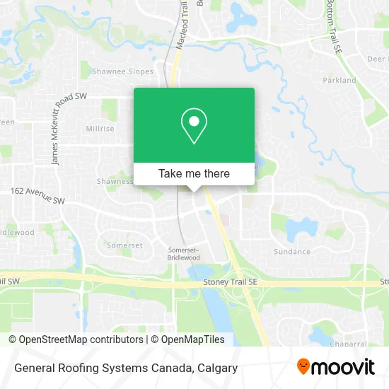 General Roofing Systems Canada map