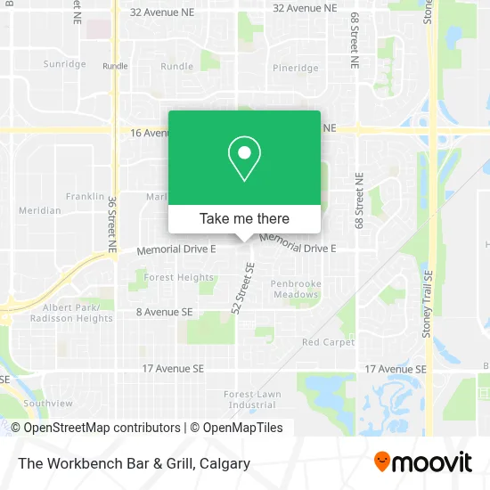 The Workbench Bar & Grill map