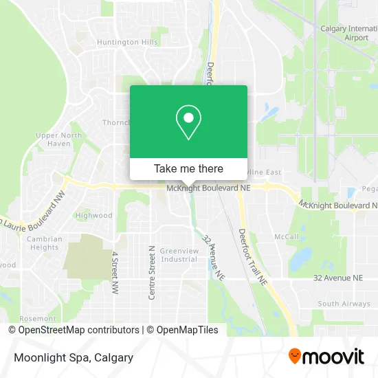 Moonlight Spa map