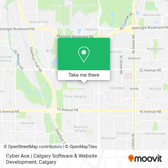 Cyber Ace | Calgary Software & Website Development map