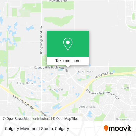 Calgary Movement Studio map