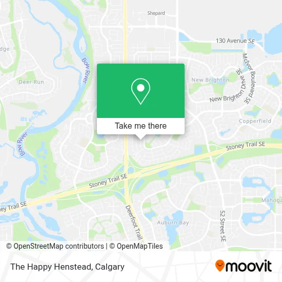 The Happy Henstead map