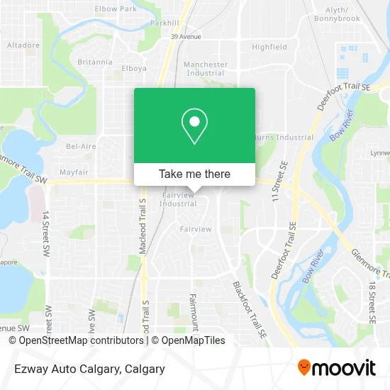 Ezway Auto Calgary map