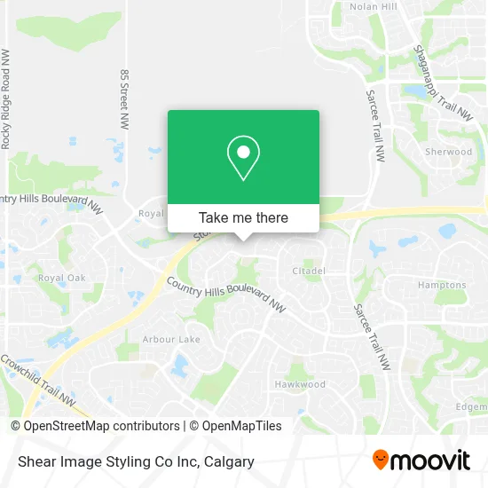 Shear Image Styling Co Inc map