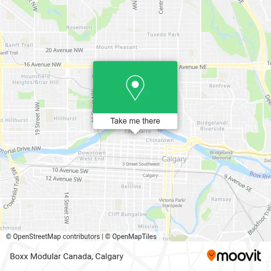 Boxx Modular Canada map