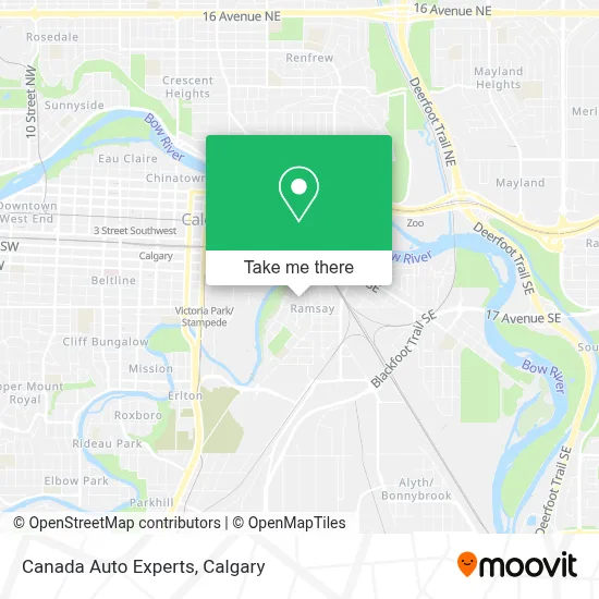 Canada Auto Experts map