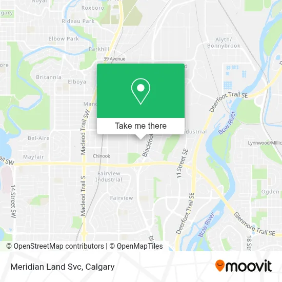 Meridian Land Svc map