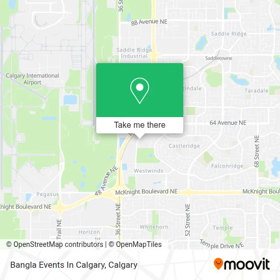 Bangla Events In Calgary map