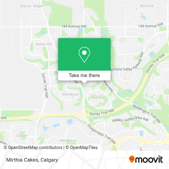 Mirthia Cakes map