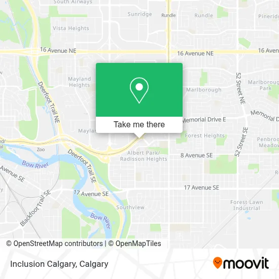 Inclusion Calgary map