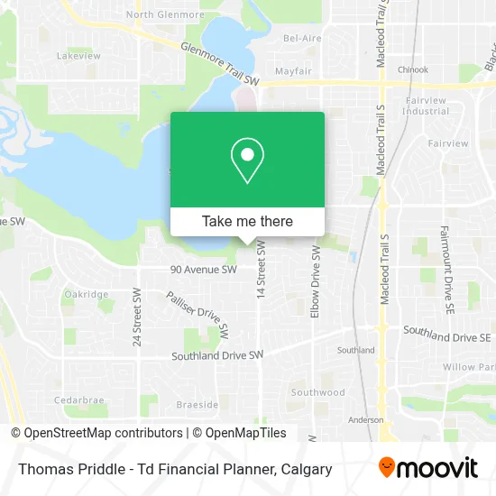Thomas Priddle - Td Financial Planner map