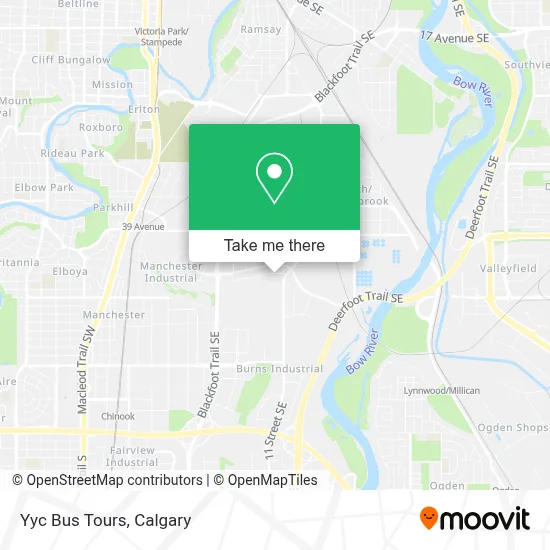 Yyc Bus Tours map