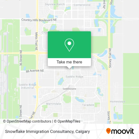 Snowflake Immigration Consultancy map