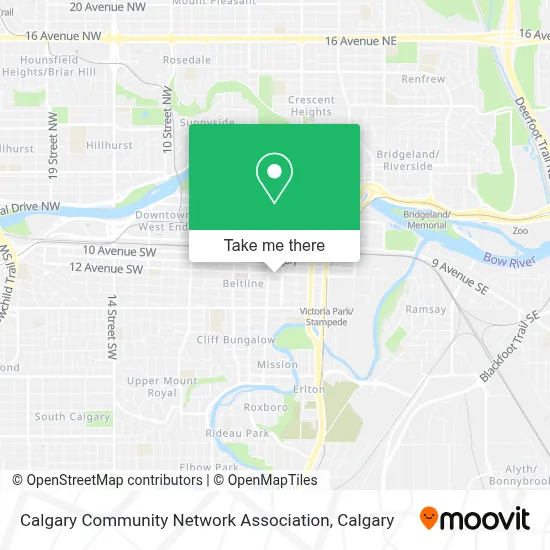 Calgary Community Network Association map