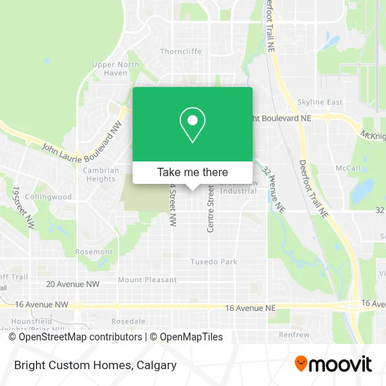 Bright Custom Homes map