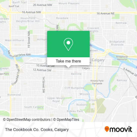 The Cookbook Co. Cooks map