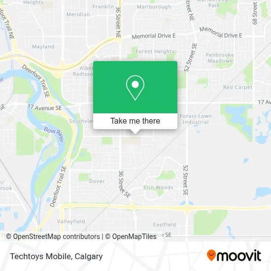 Techtoys Mobile map