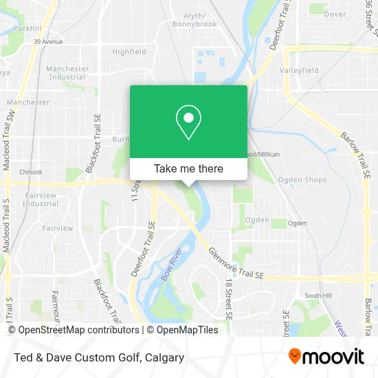 Ted & Dave Custom Golf map
