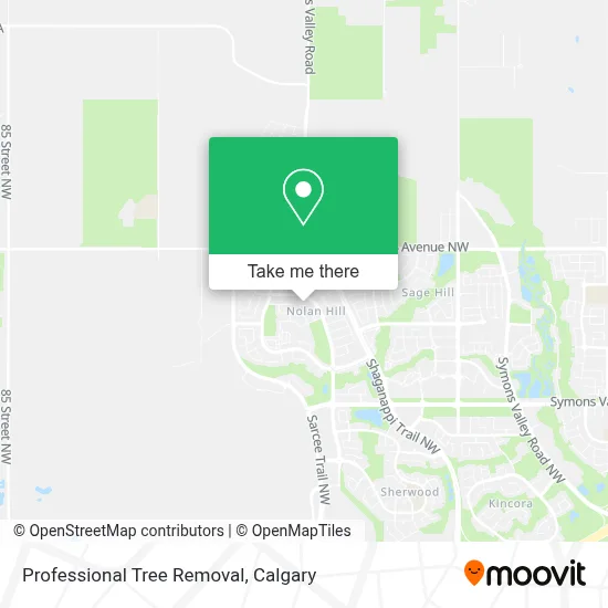 Professional Tree Removal map