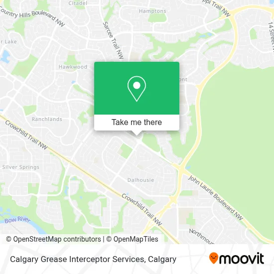 Calgary Grease Interceptor Services map