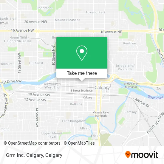 Grm Inc. Calgary map
