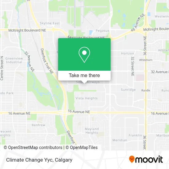 Climate Change Yyc map