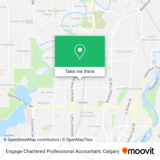 Engage Chartered Professional Accountant map