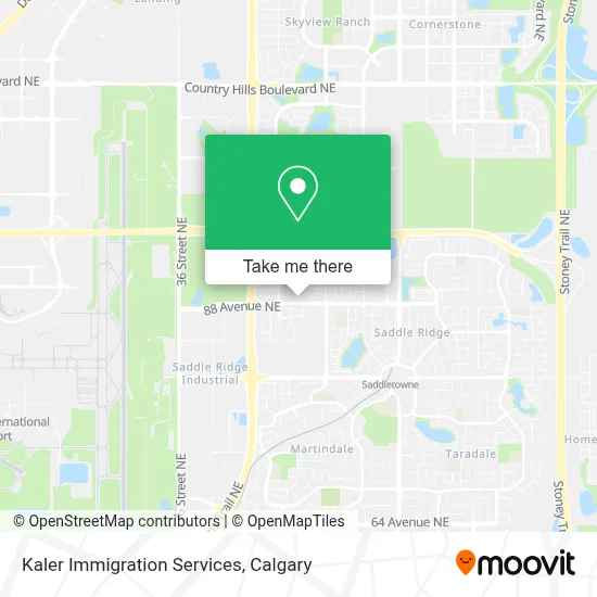 Kaler Immigration Services map