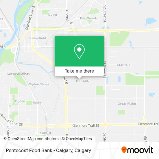 Pentecost Food Bank - Calgary map