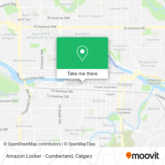 Amazon Locker - Cumberland map