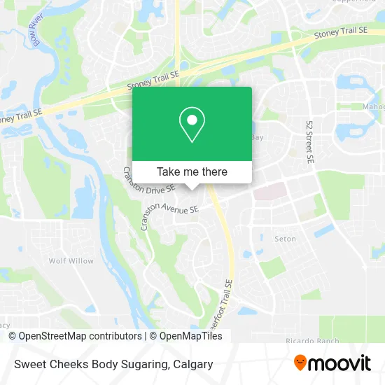 Sweet Cheeks Body Sugaring map