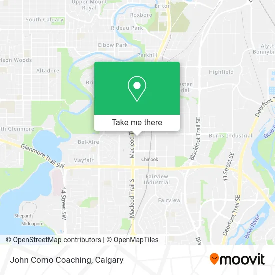 John Como Coaching map