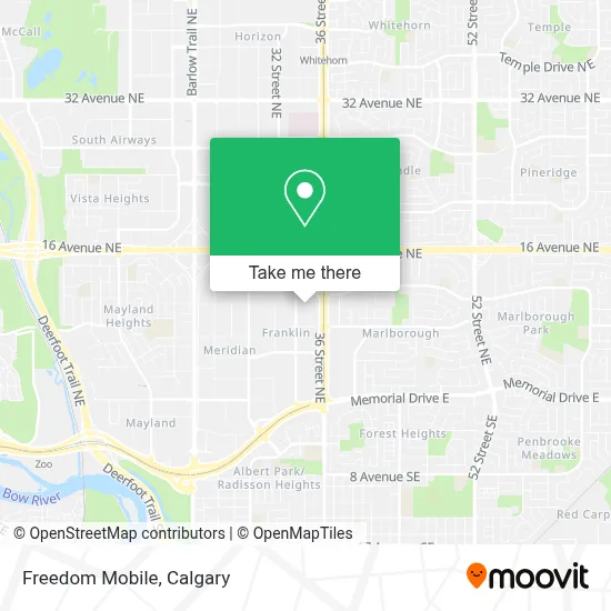 Freedom Mobile map