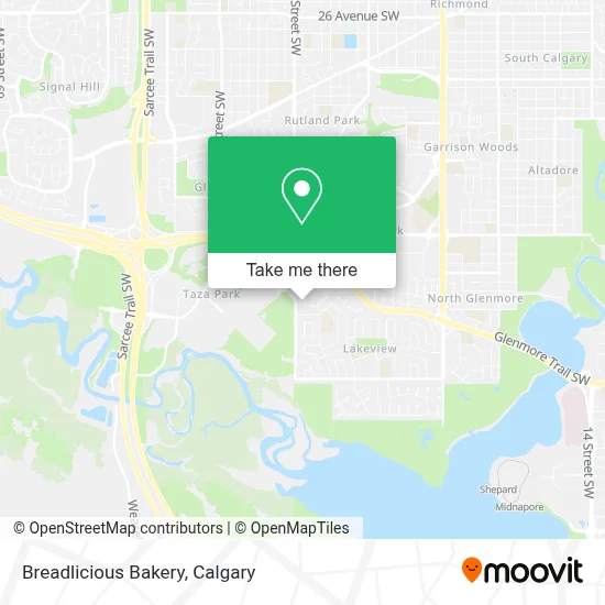 Breadlicious Bakery map