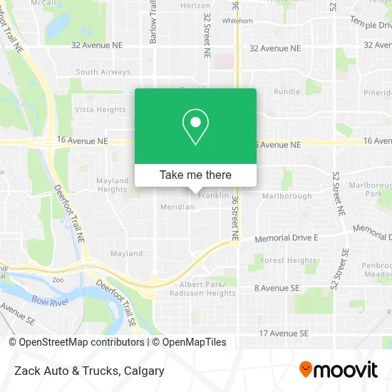 Zack Auto & Trucks map