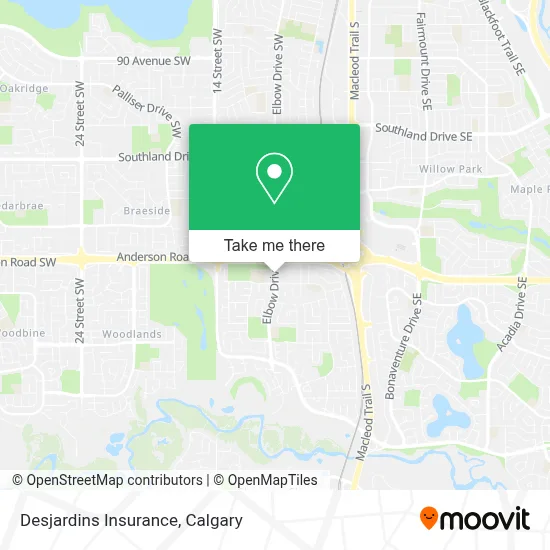 Desjardins Insurance map