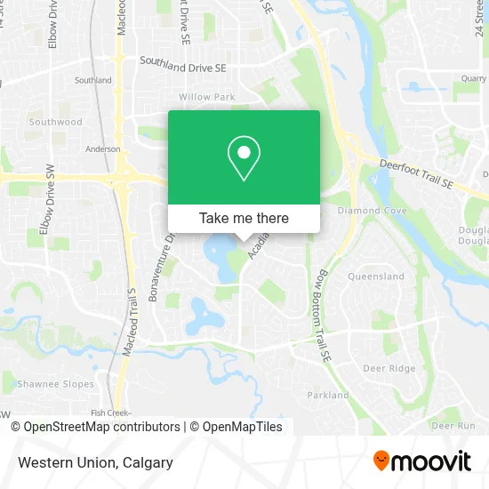 Western Union map