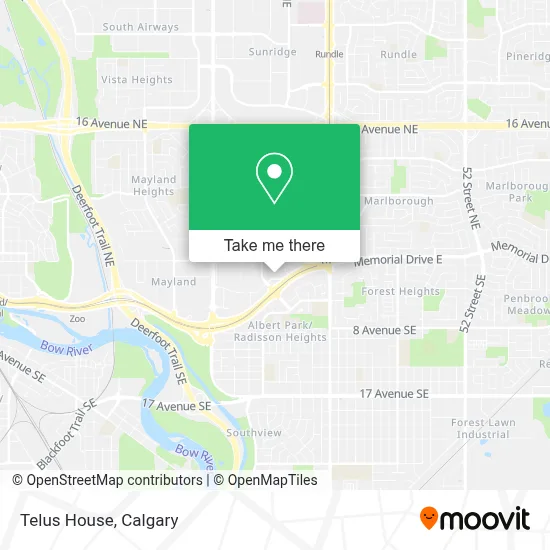 Telus House map