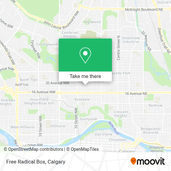 Free Radical Box map